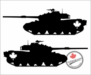 'Centurion Canadian Main Battle Tank (PAIR)' Premium Vinyl Decal