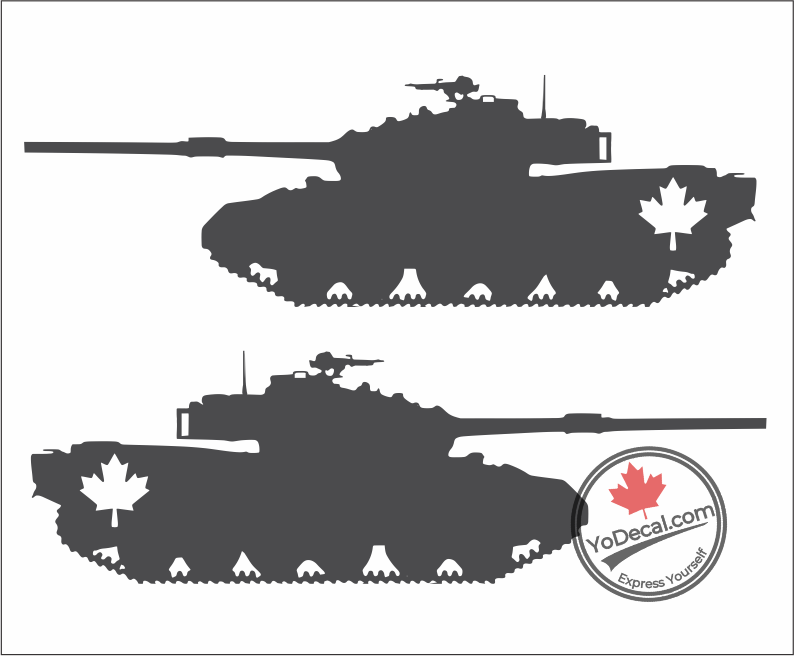 'Centurion Canadian Main Battle Tank' Vinyl Decal