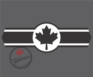 'Canadian Maple Leaf Emblem II' Premium Vinyl Decal / Sticker