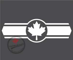 'Canadian Maple Leaf Emblem II' Premium Vinyl Decal / Sticker