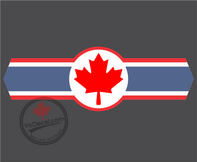 'Canadian Maple Leaf Emblem II' Premium Vinyl Decal / Sticker