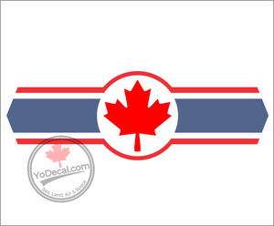 'Canadian Maple Leaf Emblem II' Premium Vinyl Decal / Sticker