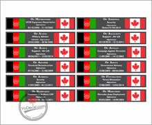 'Canadian Military Ops - Afghanistan' Premium Vinyl Decal