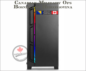 'Canadian Military Ops - Bosnia & Herzegovina' Premium Vinyl Decal