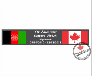 'Canadian Military Ops - Afghanistan' Premium Vinyl Decal