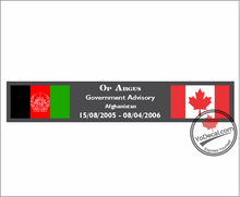 'Canadian Military Ops - Afghanistan' Premium Vinyl Decal