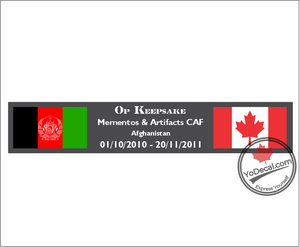 'Canadian Military Ops - Afghanistan' Premium Vinyl Decal