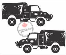 'Canadian Military Pattern (CMP) C8 Truck (PAIR)' Premium Vinyl Decal / Sticker