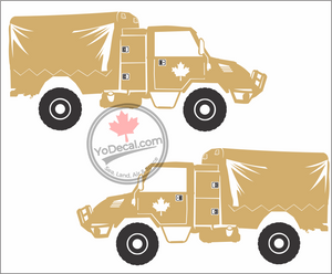 'Canadian Military Pattern (CMP) C8 Truck (PAIR)' Premium Vinyl Decal / Sticker