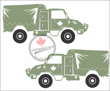 'Canadian Military Pattern (CMP) C8 Truck (PAIR)' Premium Vinyl Decal / Sticker