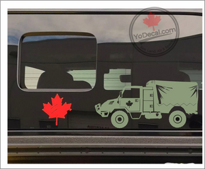 'Canadian Military Pattern (CMP) C8 Truck (PAIR)' Premium Vinyl Decal / Sticker