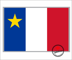 'Acadian Flag' Premium Vinyl Decal