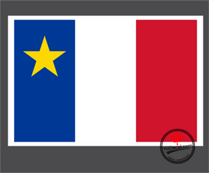 'Acadian Flag' Premium Vinyl Decal