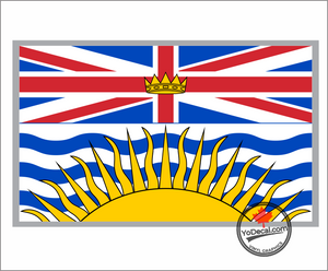 'British Columbia Flag' Premium Vinyl Decal