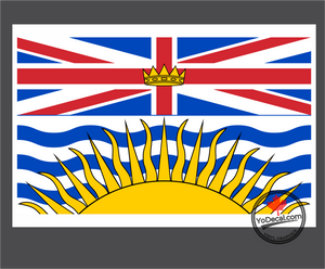 'British Columbia Flag' Premium Vinyl Decal