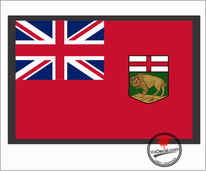 'Manitoba Flag' Premium Vinyl Decal