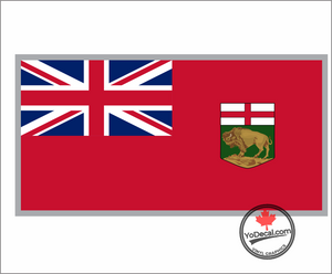 'Manitoba Flag' Premium Vinyl Decal
