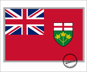 'Ontario Flag' Premium Vinyl Decal