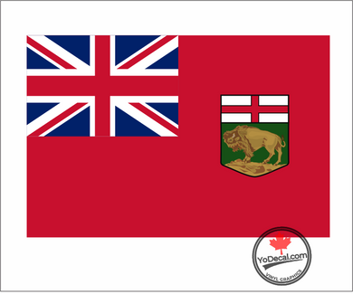 'Manitoba Flag' Premium Vinyl Decal