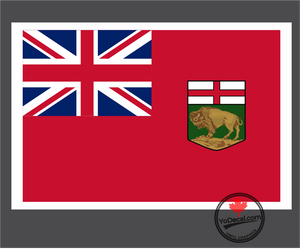 'Manitoba Flag' Premium Vinyl Decal