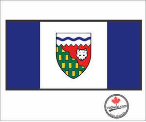 'Northwest Territories Flag' Premium Vinyl Decal