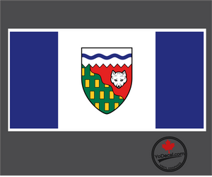 'Northwest Territories Flag' Premium Vinyl Decal