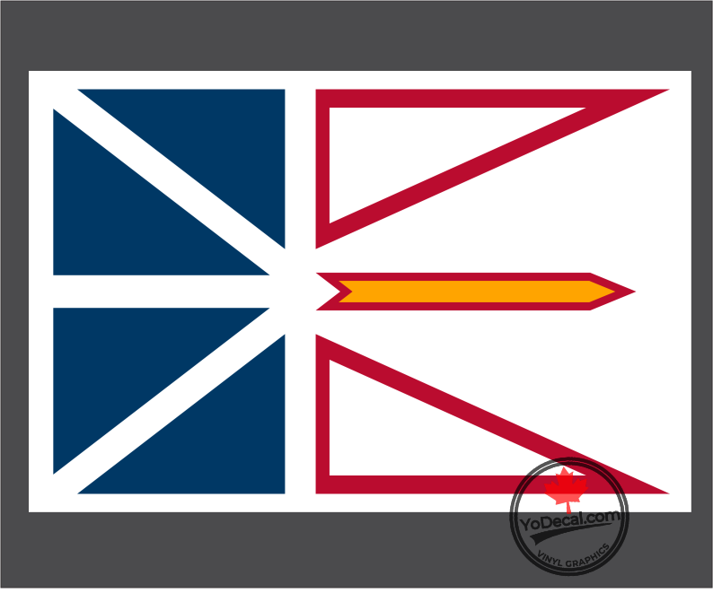 'Newfoundland Flag' Premium Vinyl Decal – YoDecal.com