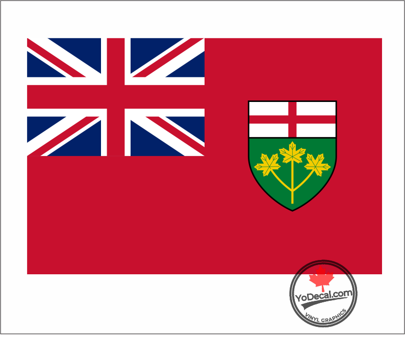 'Ontario Flag' Premium Vinyl Decal