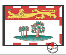 'Prince Edward Island Flag' Premium Vinyl Decal