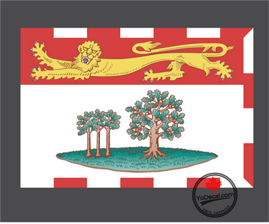 'Prince Edward Island Flag' Premium Vinyl Decal