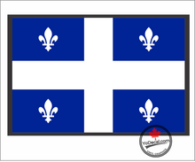 'Quebec Flag' Premium Vinyl Decal