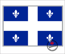 'Quebec Flag' Premium Vinyl Decal