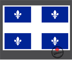 'Quebec Flag' Premium Vinyl Decal