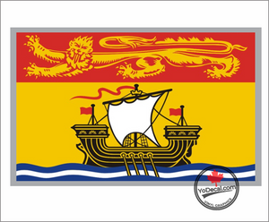 'New Brunswick Flag' Premium Vinyl Decal