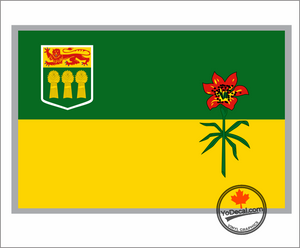 'Saskatchewan Flag' Premium Vinyl Decal