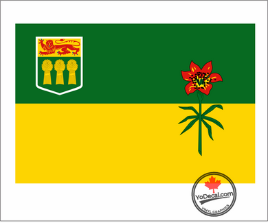 'Saskatchewan Flag' Premium Vinyl Decal