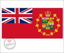 'Canadian Red Ensign 1870-1922' Premium Vinyl Decal Sticker