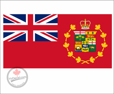 'Canadian Red Ensign 1870-1922' Premium Vinyl Decal Sticker
