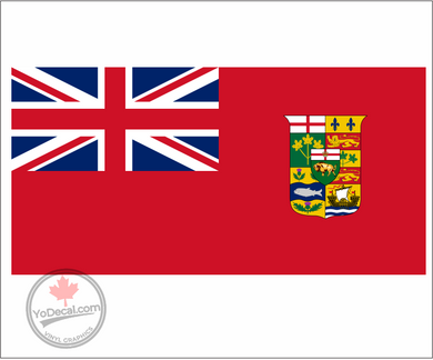 'Canadian Red Ensign 1870' Premium Vinyl Decal Sticker