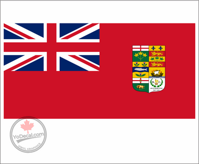 'Canadian Red Ensign 1871' Premium Vinyl Decal Sticker