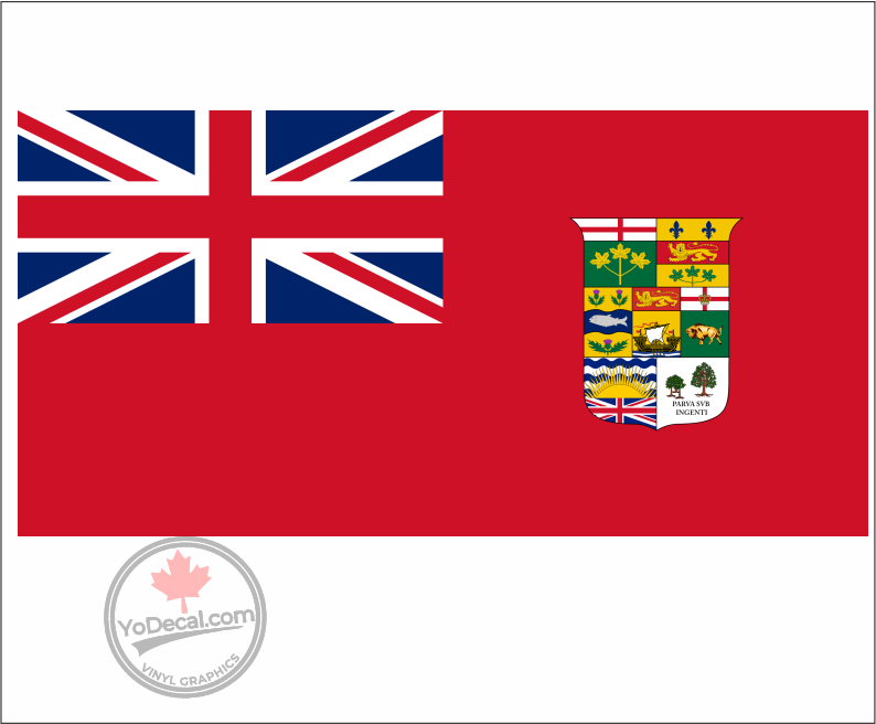 'Canadian Red Ensign 1896' Premium Vinyl Decal Sticker – YoDecal.com