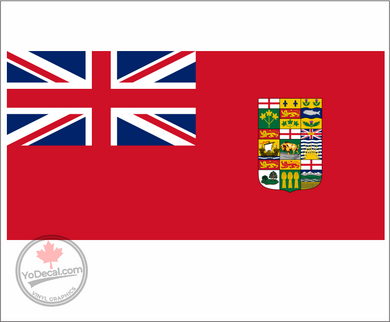 'Canadian Red Ensign 1907-1922' Premium Vinyl Decal Sticker