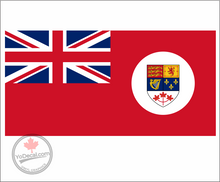 'Canadian Red Ensign 1957-1965 with Disc' Premium Vinyl Decal Sticker
