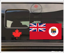 'Canadian Red Ensign 1957-1965 with Disc' Premium Vinyl Decal Sticker