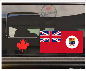'Canadian Red Ensign 1957-1965 with Disc' Premium Vinyl Decal Sticker