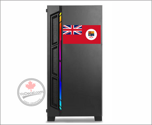 'Canadian Red Ensign 1957-1965 with Disc' Premium Vinyl Decal Sticker