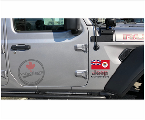 'Canadian Red Ensign 1957-1965 with Disc' Premium Vinyl Decal Sticker