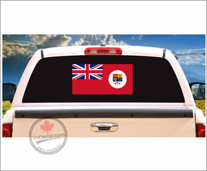 'Canadian Red Ensign 1957-1965 with Disc' Premium Vinyl Decal Sticker