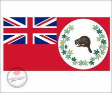 'Canadian Red Ensign 1886 Caribou' Premium Vinyl Decal Sticker