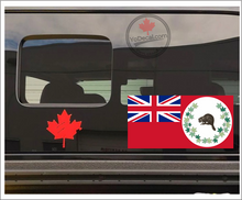 'Canadian Red Ensign 1886 Caribou' Premium Vinyl Decal Sticker